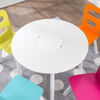 Ensemble table ronde et rangement + 4 chaises