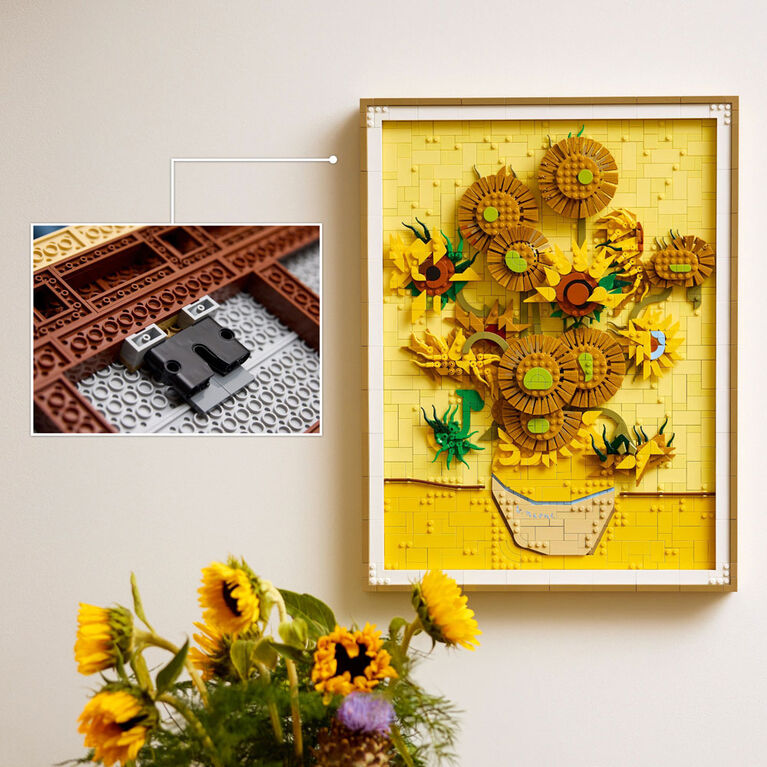 LEGO Art Vincent van Gogh - Sunflowers Building Set for Adults - Creative Activity for Art Lovers - 31215