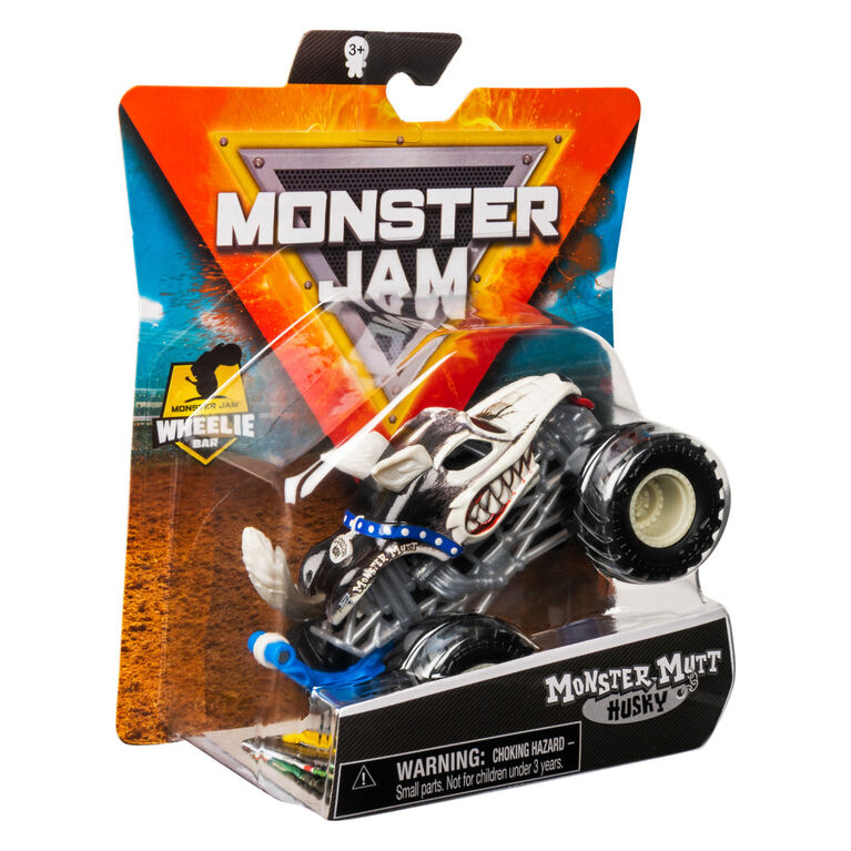 Monster Jam, Official Monster Mutt Husky Monster Truck, Die-Cast Vehicle, Ruff Crowd Series, 1:64 Scale