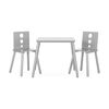 Ensemble table et chaises en bois pour enfants Cirque de Forever Eclectic, gris métallisé