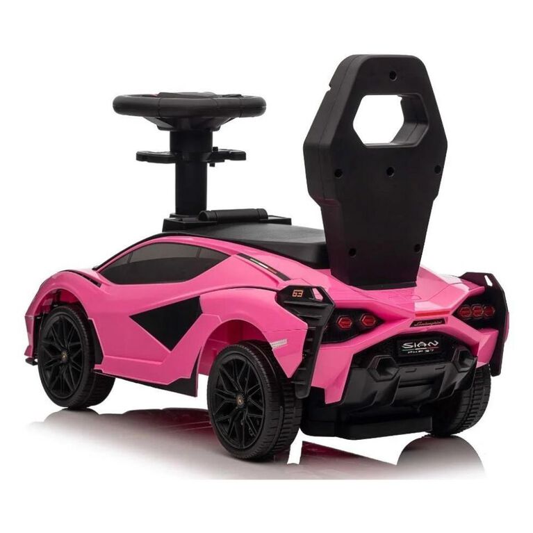 KidsVip Lamborghini Sian Pushcar / Stroller -Pink - English Edition