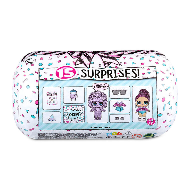 L.O.L. Surprise! Confetti Present Surprise - Re-released Doll with 15 Surprises