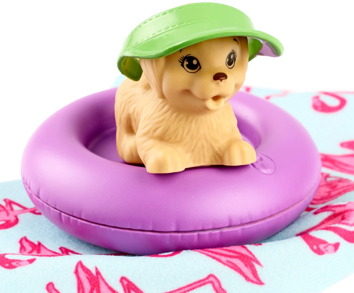 barbie donut floaty playset