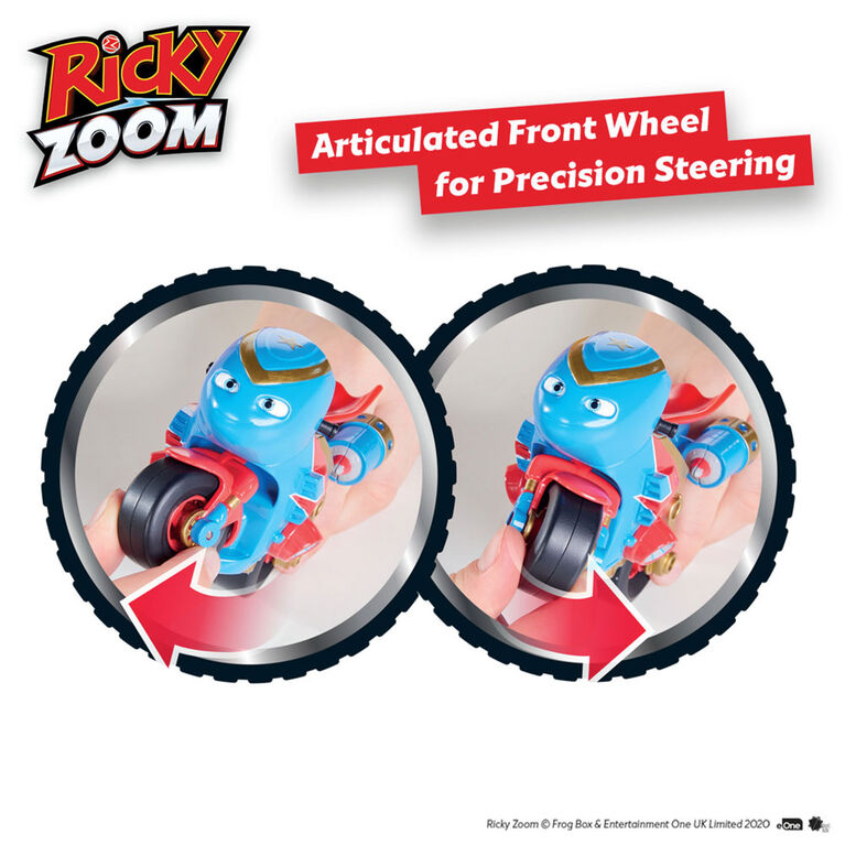 Ricky Zoom: Steel Awesome Adventure Multipack - 3 & 4 Inch Motorcycle Action Figures - Free-Wheeling, Free Standing Toy Bikes for Preschool Play - R Exclusive