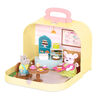 Li'l Woodzeez, Travel Suitcase Pastry Shop Playset in Carry Case