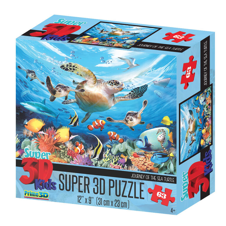 Howard Robinson - Sea Wonders 63 pc Casse-tête Super 3D