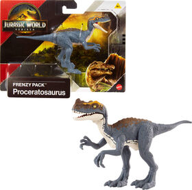Jurassic World Rebirth Frenzy Pack Proceratosaurus Dinosaur Figure, Authentic Toy, Digital Play