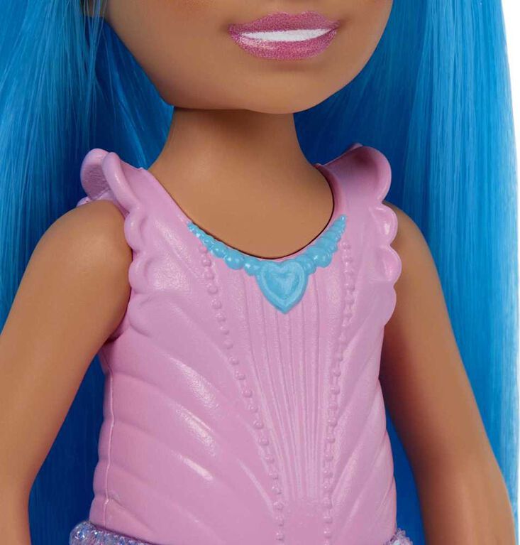 Barbie - Chelsea - Royal doll with blue hair, colored skirt