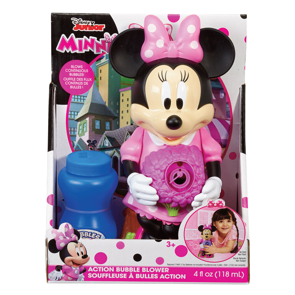 NEW-DISNEY MINNIE MOUSE BUBBLE BELLIE 3+Yrs