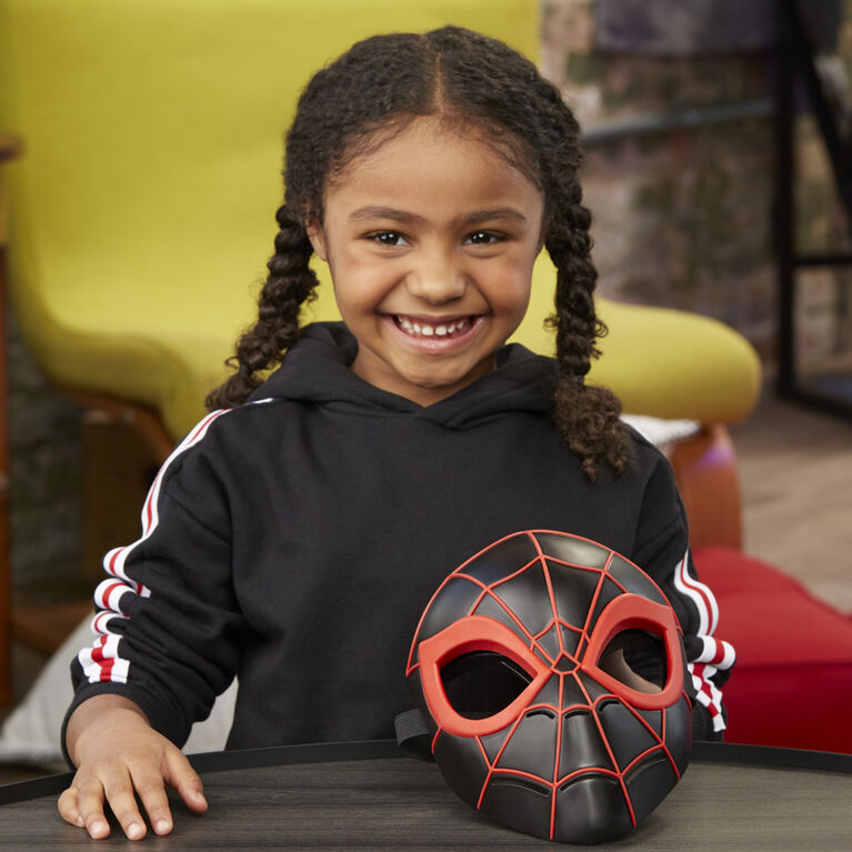 Marvel Spider-Man : Across the Spider-Verse, Masque de Miles Morales pour enfants, jouet de déguisement Marvel