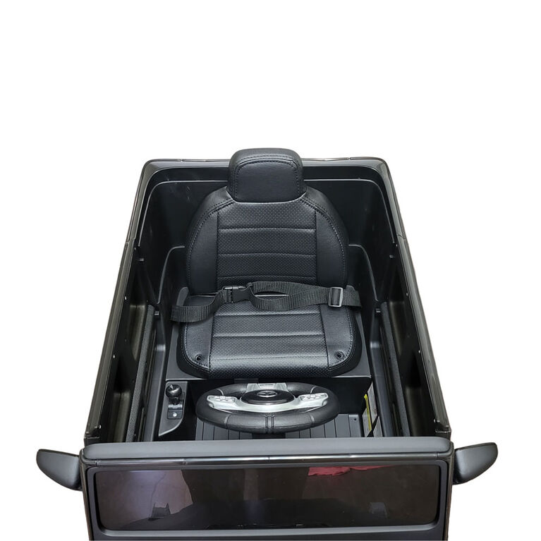 KidsVip 12V Kids and Toddlers Mercedes G63 Ride on car with Remote Control - Matte Black - English Edition