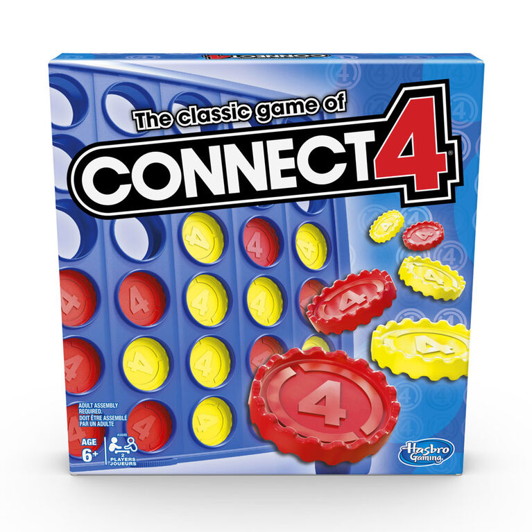 Jeu Connect 4 de Hasbro Gaming - les motifs peuvent varier