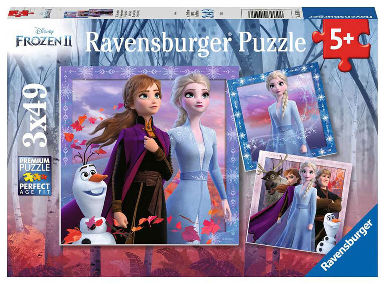 Ravensburger - Disney La Reine Des Neiges 2 Le voyage commence casse-têtes 3 x 49pc