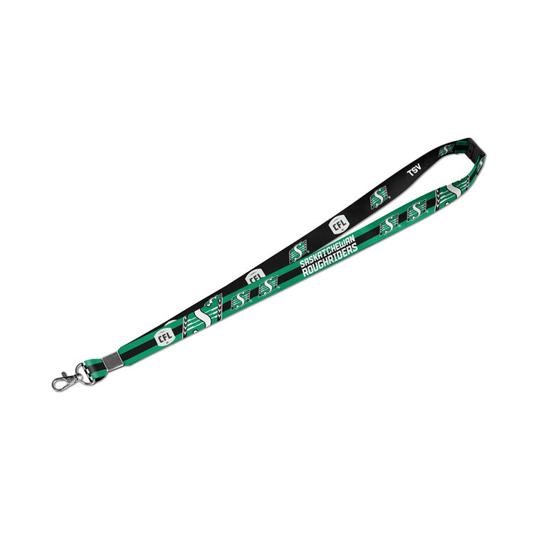 CFL Saskatchewan Roughriders sublimated lanyard