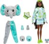 Barbie Cutie Reveal Chelsea Doll and Accessories, Jungle Series, Elephant-Themed Small Doll Set
