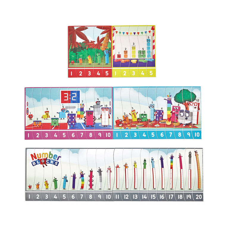 Numberblocks Sequencing Puzzle Set - English Edition