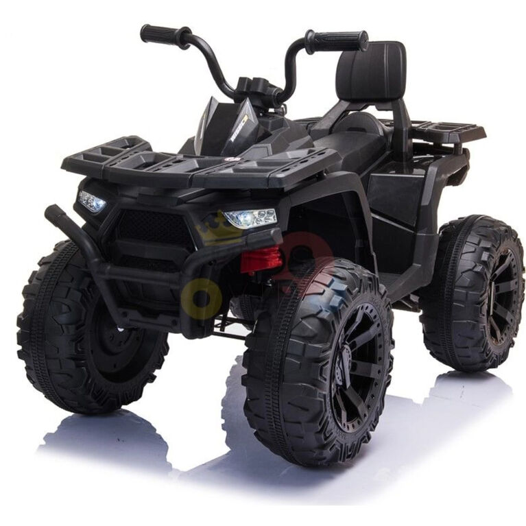 KidsVip 24V Kids and Toddlers Titan Ride On Quad/ATV w/Rubber Wheels - Black - English Edition
