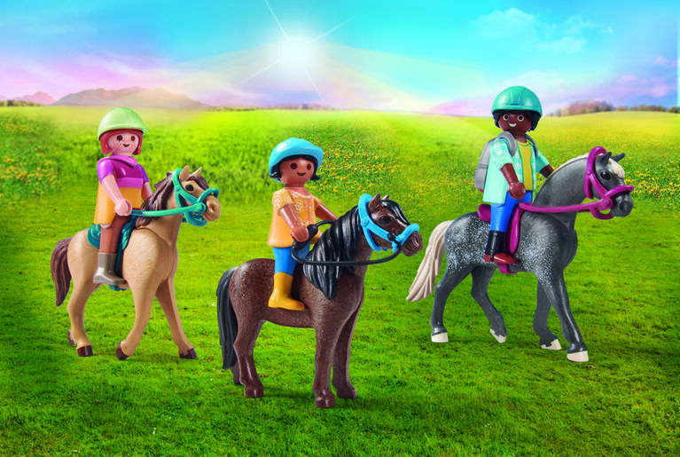 Playmobil - Cavaliers, chevaux et pique-nique