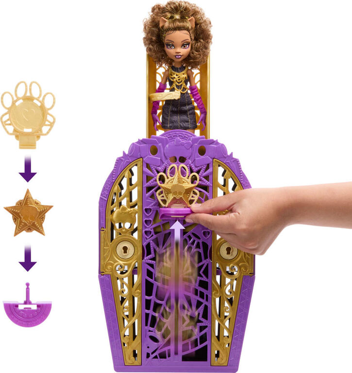 Monster High-Monstrueux Secrets Clawdeen Wolf-Coffret