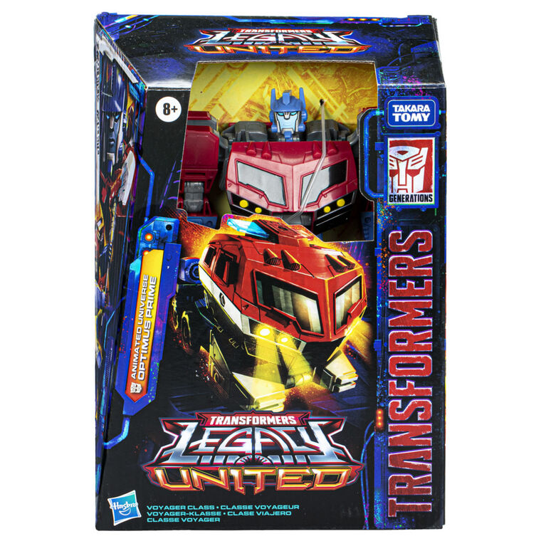 Transformers Legacy United Voyager Class Animated Universe Optimus Prime Action Figure