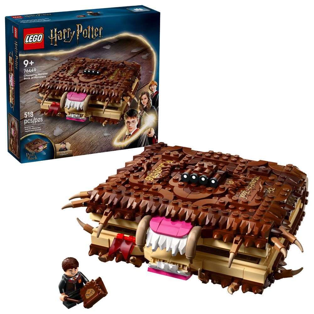 LEGO Harry Potter Chomping Monster Book of Monsters - Kids Toy for Boys and Girls 9+ - 76449