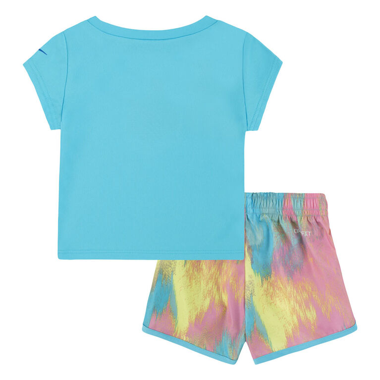 Nike T-shirt and Shorts Set - Ocean Bliss - Size 12M