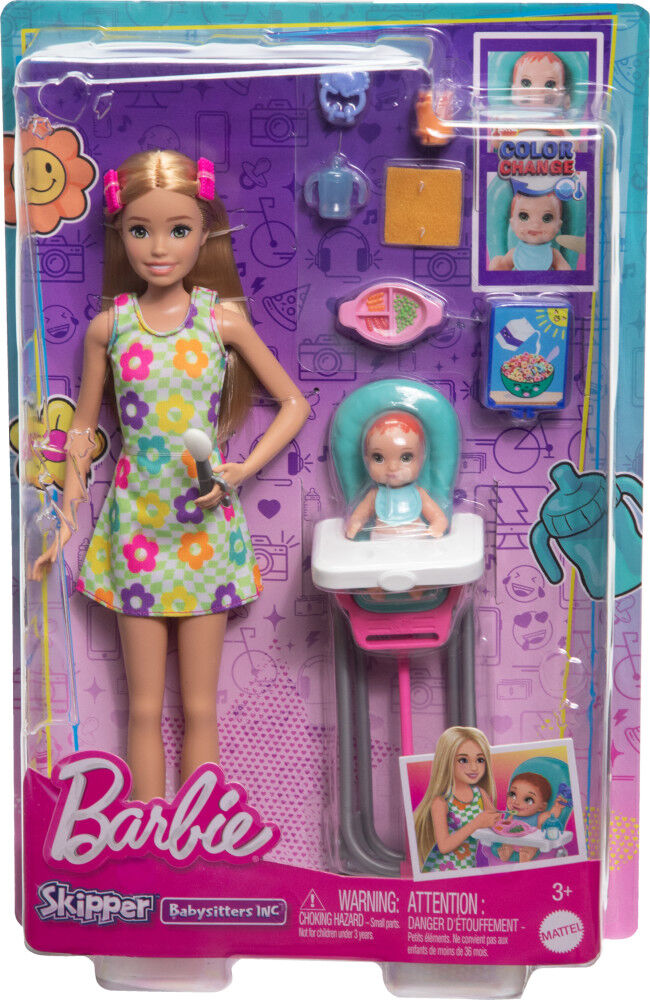Barbie Skipper Babysitters Inc. Coffret Poupee bebe et access