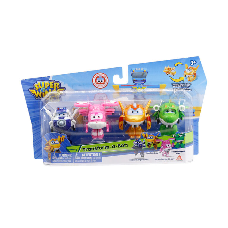 Super Wings Transforming Characters Collector 4-pack by Auldey