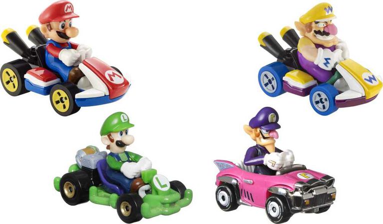 Hot Wheels Mariokart 4 Pack