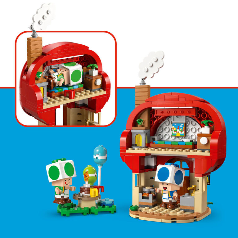 LEGO Super Mario Party at Toad's House Building Toy for Kids - Pretend Play Set for Ages 7+ - 72041