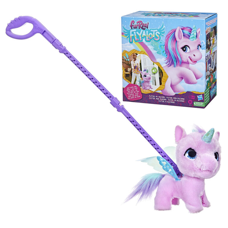 furReal Flyalots Flitter My Alicorn Plush Interactive Toy, Unicorn Toys, Animatronic Pet