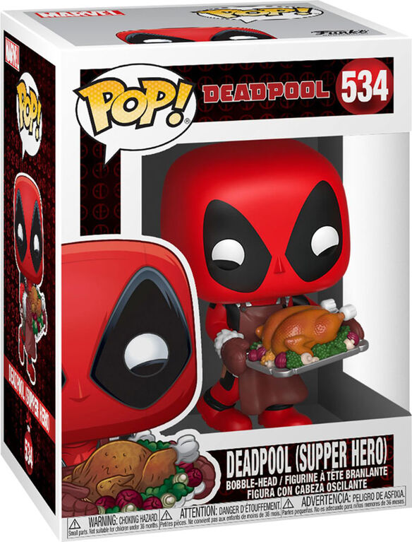 Funko Pop Movies Marvel Holiday Deadpool With Turkey Toys R Us Canada