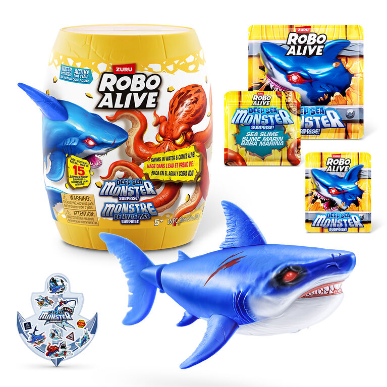 Robo Alive Deep Sea Monster Surprise (Shark) de ZURU