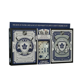 Masterpieces Puzzle Company Toronto Maple Leafs Two Decks Of Playing Cards & Dice Set Card Game