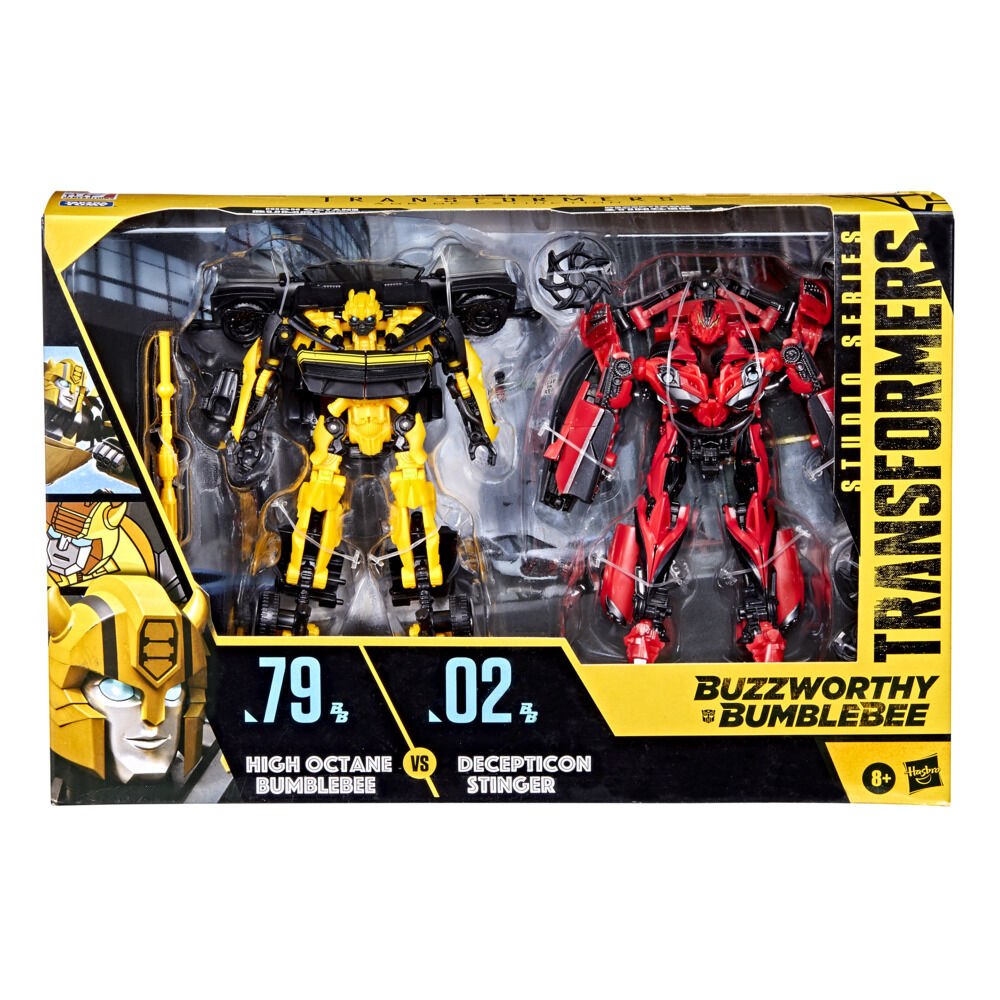 Transformers Buzzworthy Bumblebee Studio Series Deluxe 79BB High Octane  Bumblebee vs. 02BB Decepticon Stinger - R Exclusive