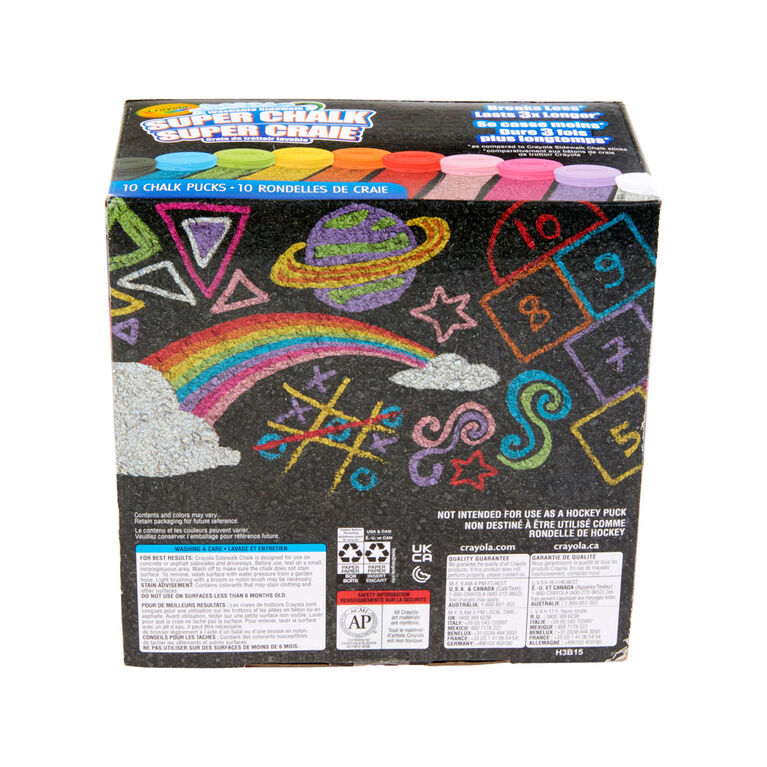 Super Chalk de Crayola, 10 pièces