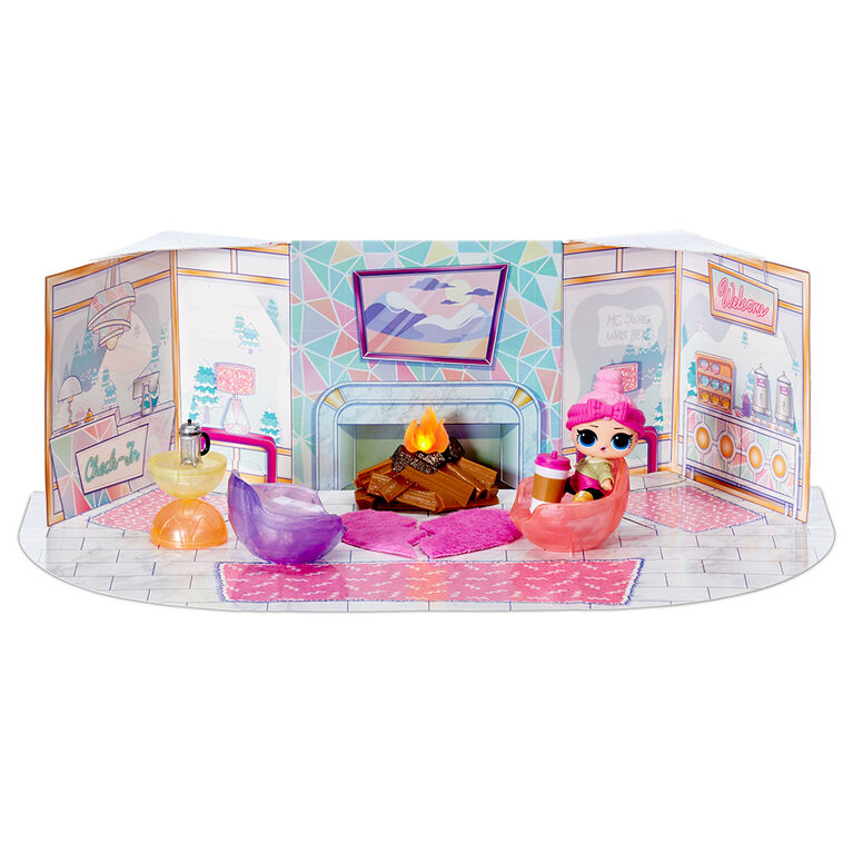 LOL Surprise Winter Chill Hangout Spaces Furniture Playset with Cozy Babe Doll