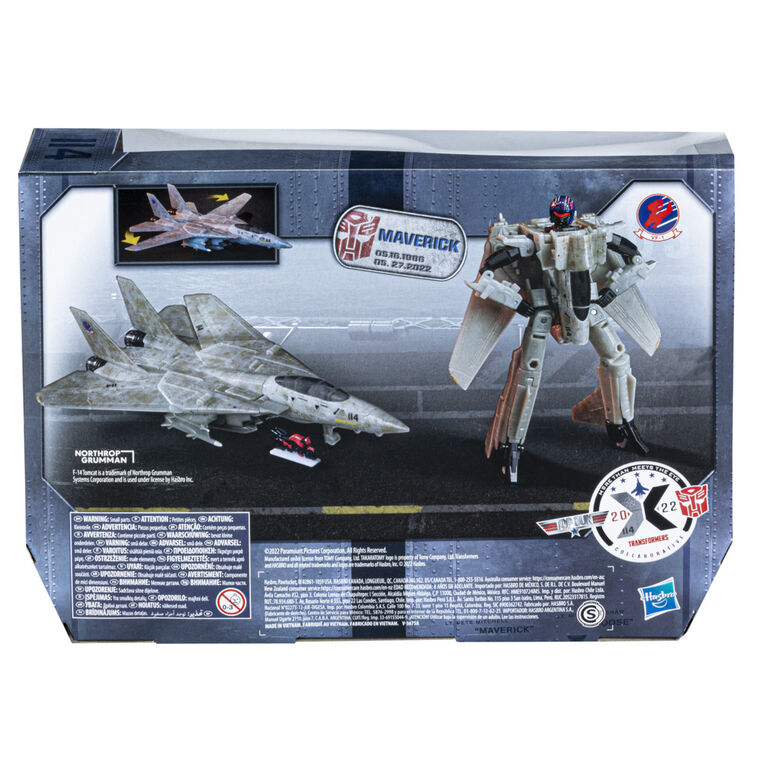 Transformers Generations - Transformers Collaborative: Top Gun Mash-Up, Maverick Action Figure, 7-inch
