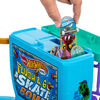 Hot Wheels Skate Flush & Go Skate Bowl Fingerboard Set with 1 Exclusive Board & Pair of Removable Skate Shoes