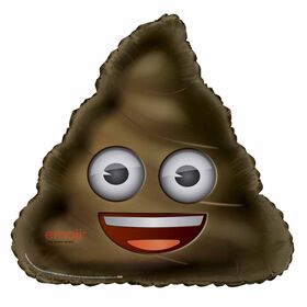 Poop Emoji Ballon Aluminum 32 Po - En Paquet