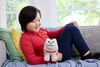 Minecraft Dennis the Wolf Plush Toy, 8-inch Collectible Soft Doll Inspired by A Minecraft Movie
