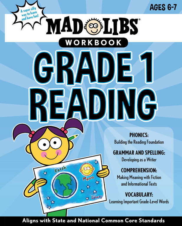 Mad Libs Workbook: Grade 1 Reading - Édition anglaise