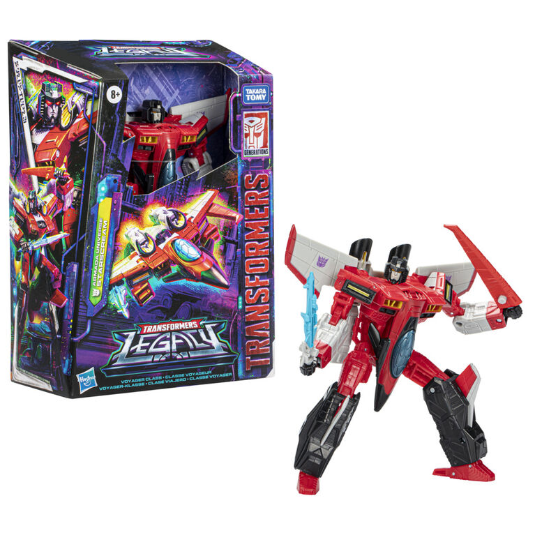 Transformers Toys Generations Legacy Voyager Armada Universe Starscream Action Figure, 7-inch