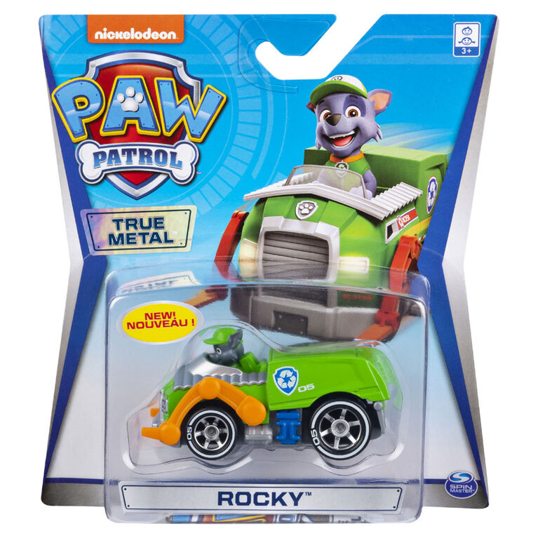 Paw Patrol True Metal Rocky Collectible Die Cast Vehicle Classic Series 1 55 Scale Toys R Us Canada