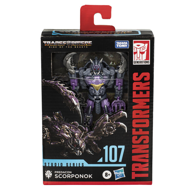 Transformers Studio Series Deluxe Transformers: Rise of the Beasts 107 Predacon Scorponok Action Figure