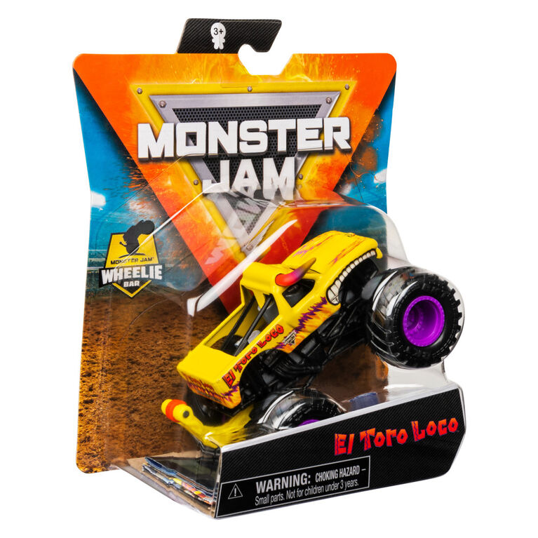 Monster Jam, Official El Toro Loco Monster Truck, Die-Cast Vehicle, Arena Favorites Series, 1:64 Scale