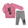 Disney Minnie Mouse Ensemble Tunique 2 Pièces - Rose, 9 Mois