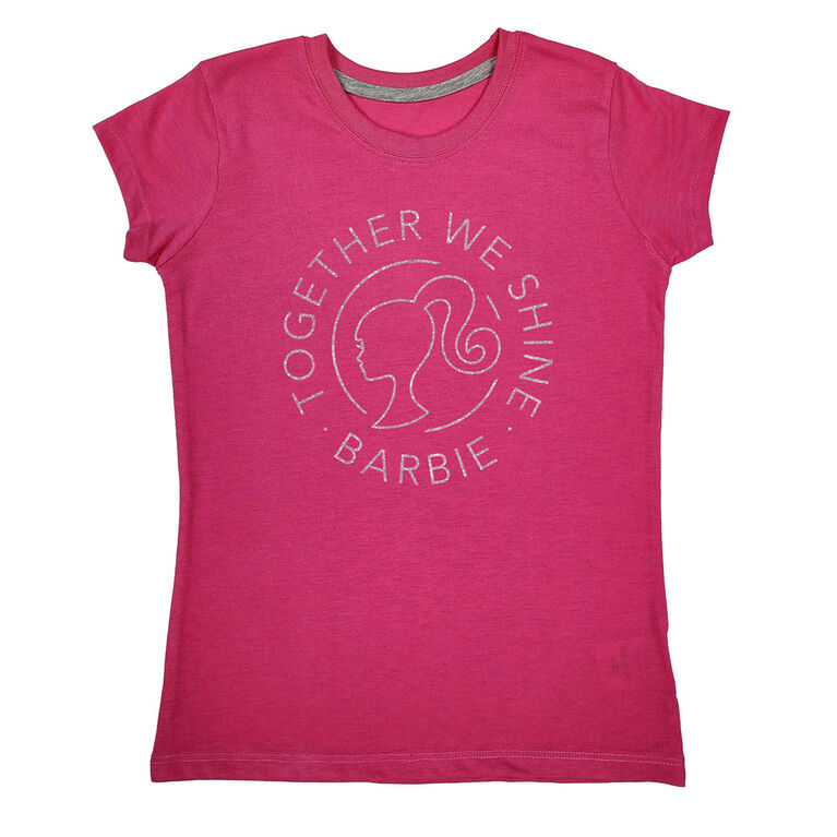 T-Shirt À Manches Courtes Barbie - Rose Vif