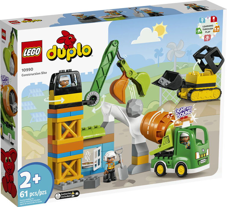 LEGO DUPLO Town Construction Site 10990 Building Toy Set (61 Pieces)