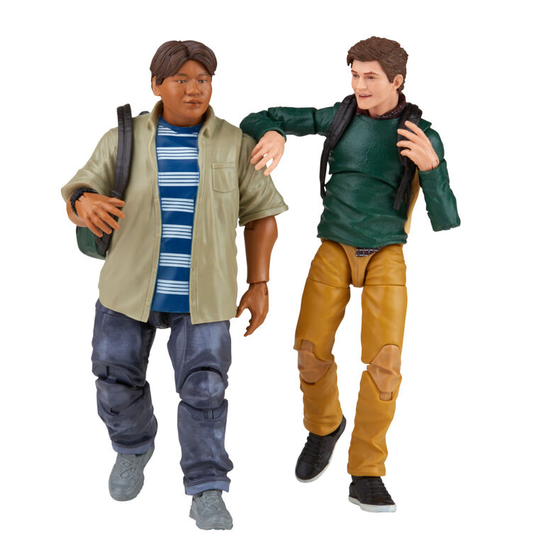 Marvel Legends Series Spider-Man 60th Anniversary Peter Parker and Ned Leeds MCU 2-Pack 6-inch Action Figures, 7 Accessories